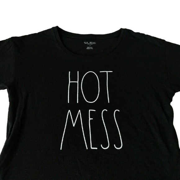 NEW Rae Dunn HOT MESS Ladies Tee Medium - Picture 2 of 4